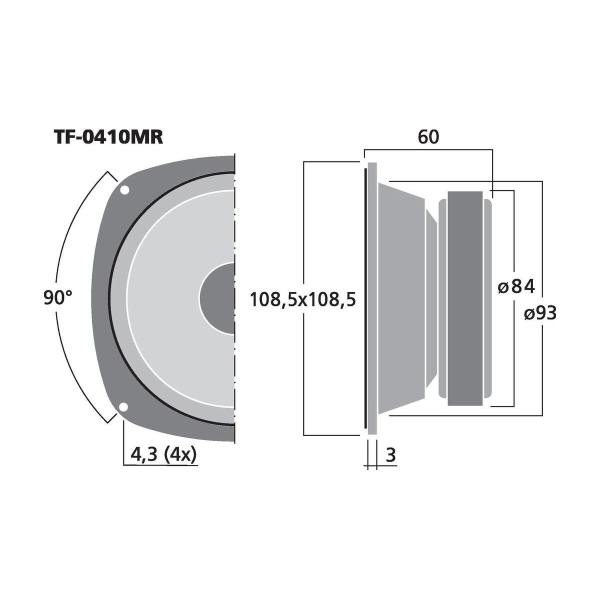 TF-0410MR | PA midrange speaker, 30 W, 8 Ω-6265